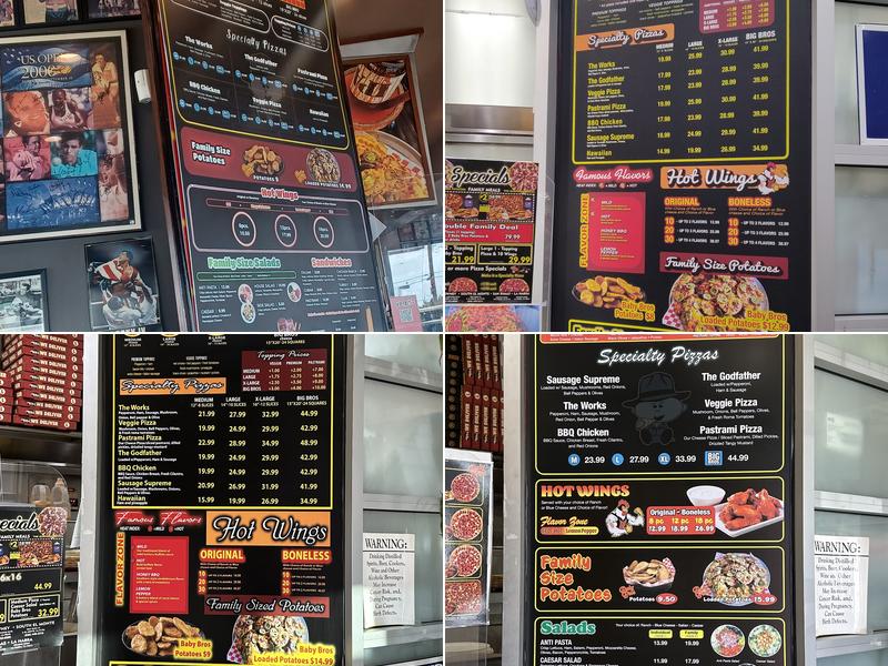 Baby Bros Pizza & Wings Menu