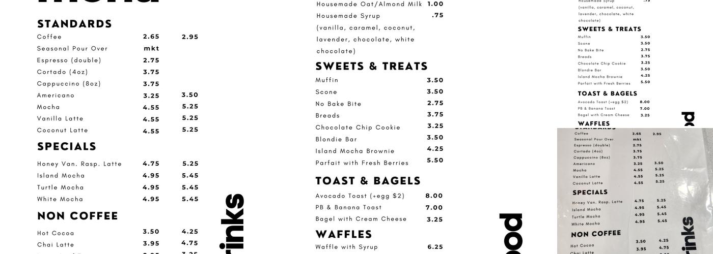 Wake Up Coffee Company Menu