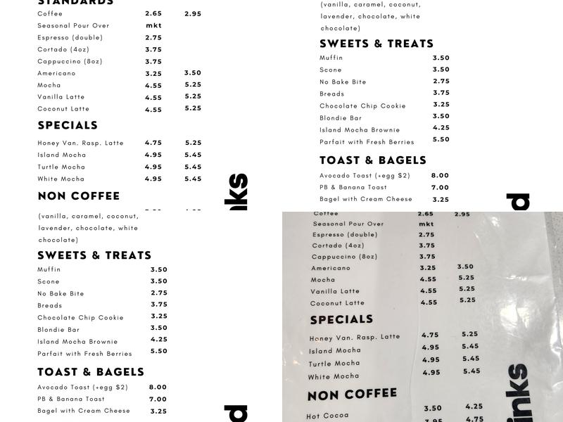 Wake Up Coffee Company Menu