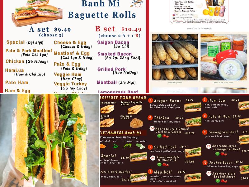 Mr. Baguette Menu