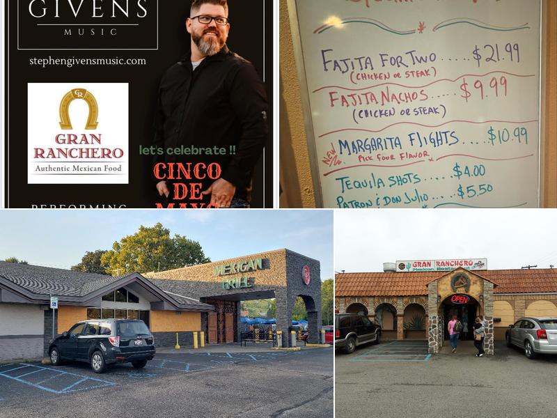 Gran Ranchero Méxican Restaurant 300 Park Shopping Center, Parkersburg