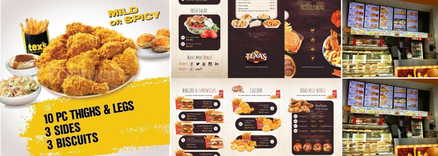 Tex's Chicken & Burgers Menu