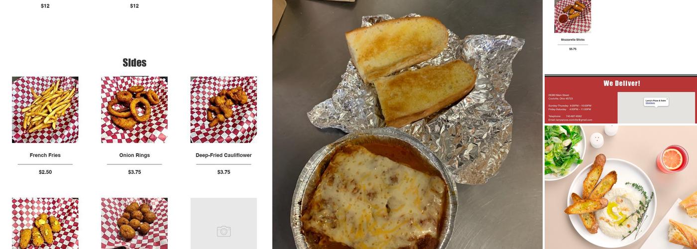 Larry's Pizza & Subs Menu
