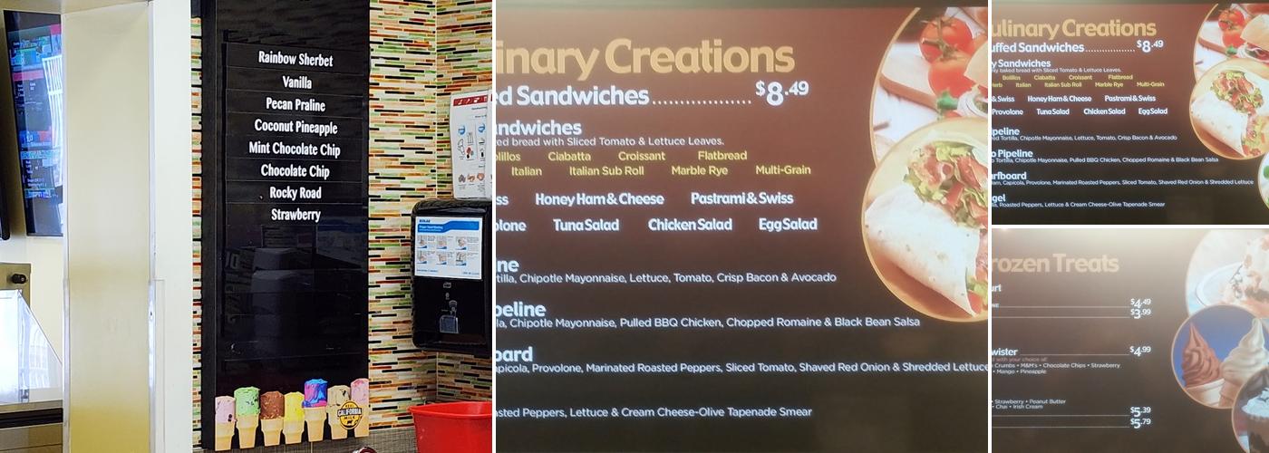 Poolside Café Menu