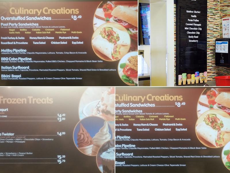 Poolside Café Menu