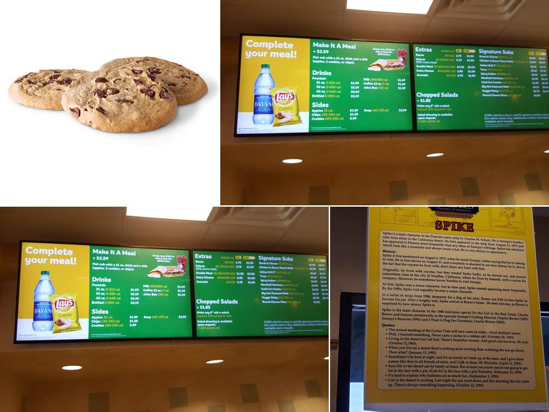 Subway Menu