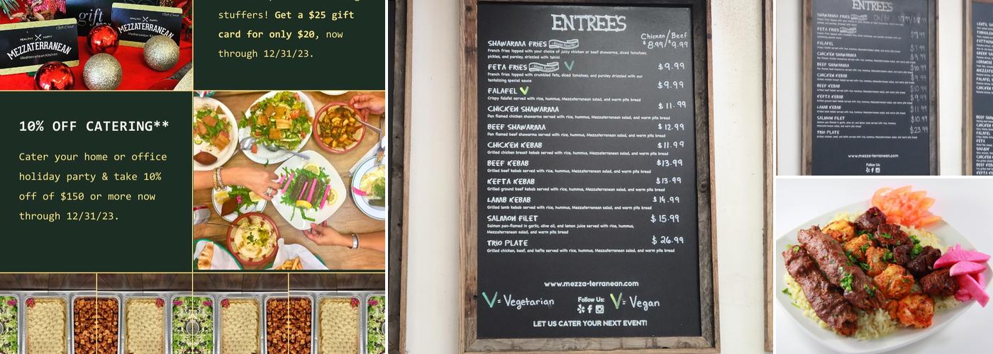 Mezzaterranean Menu
