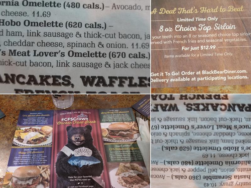 Black Bear Diner Bullhead City Menu