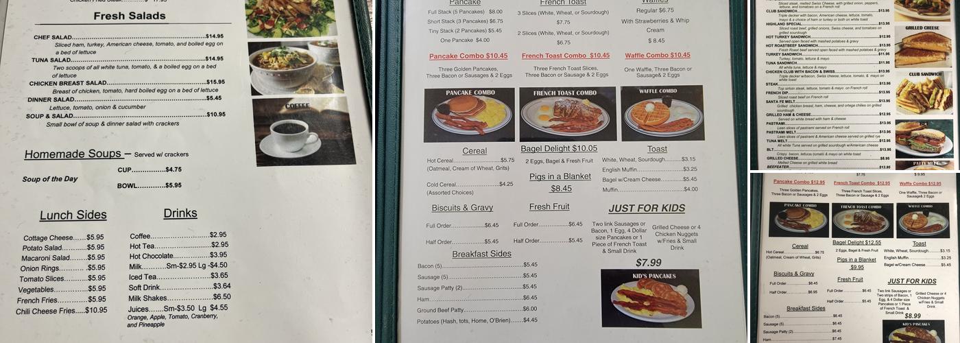 Flo's Coffee Shop Menu