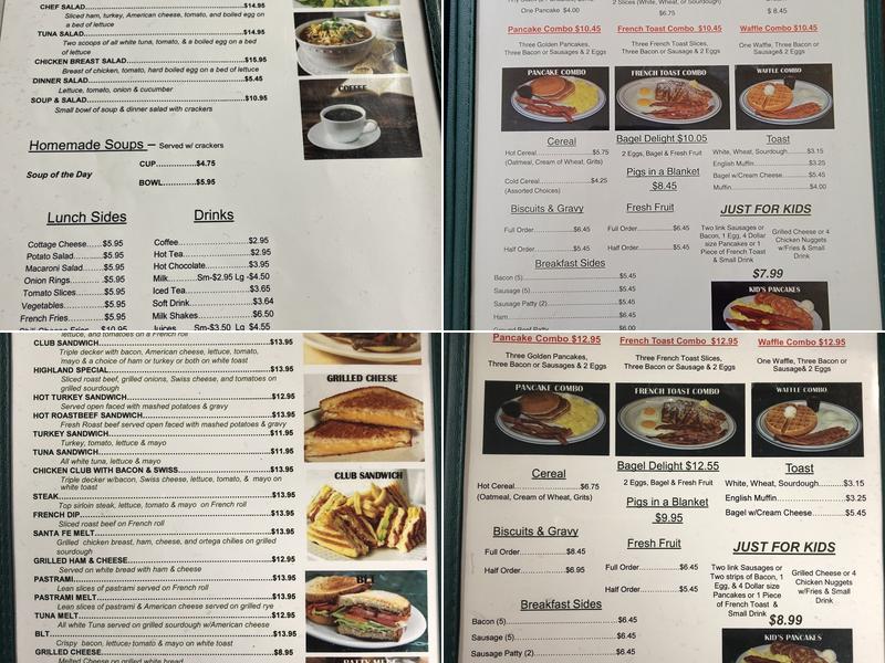 Flo's Coffee Shop Menu