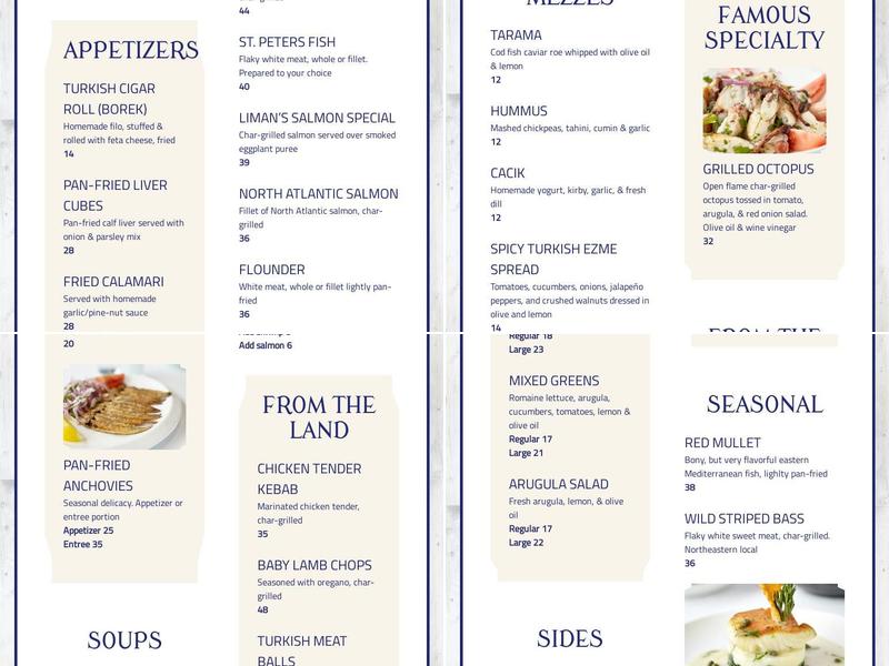 Liman Menu