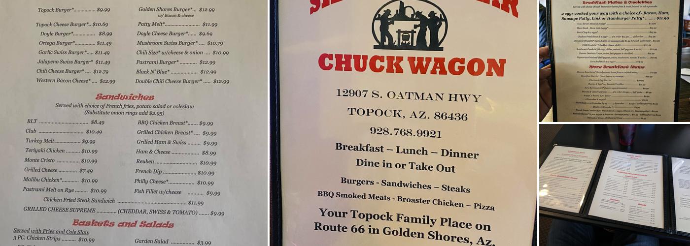 Silver Dollar Chuck Wagon Menu