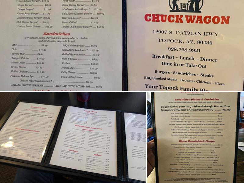 Silver Dollar Chuck Wagon Menu