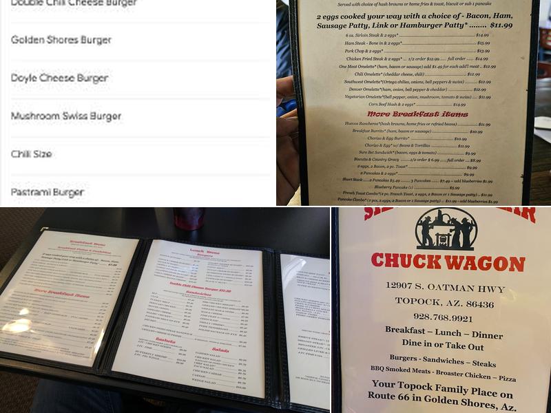 Silver Dollar Chuck Wagon Menu