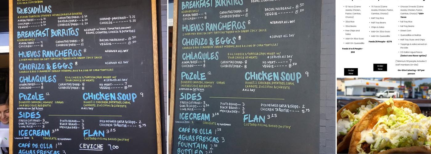 Spanglish Kitchen Menu