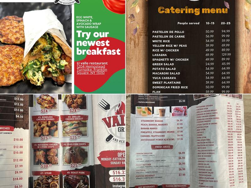 Higuey Dominican Restaurant Menu