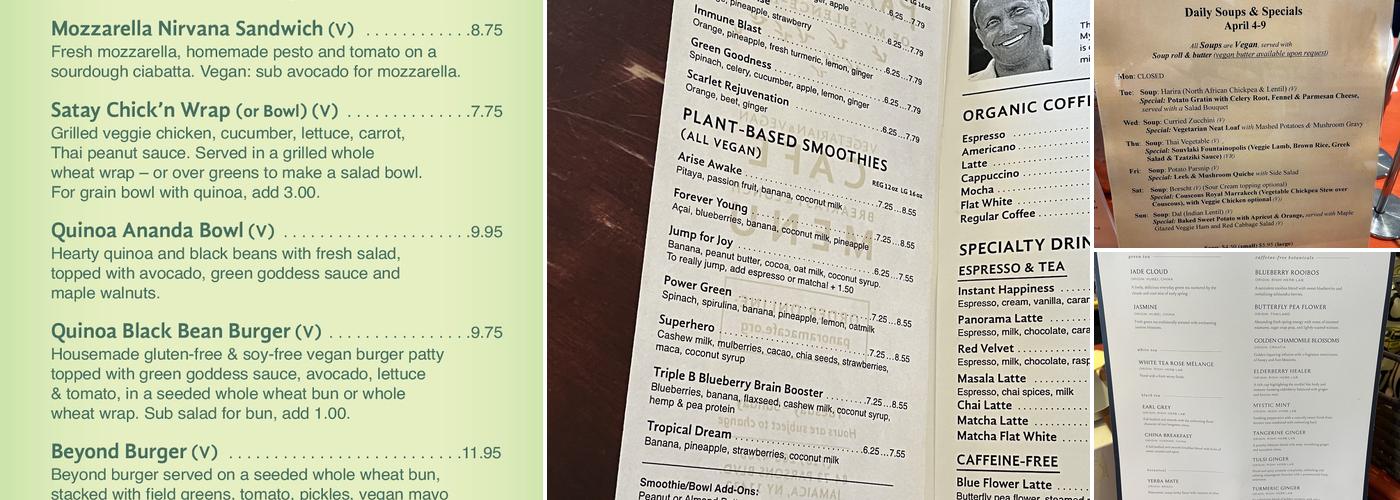 The Panorama Of My Silence-Heart Cafe Menu