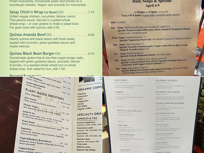 The Panorama Of My Silence-Heart Cafe Menu