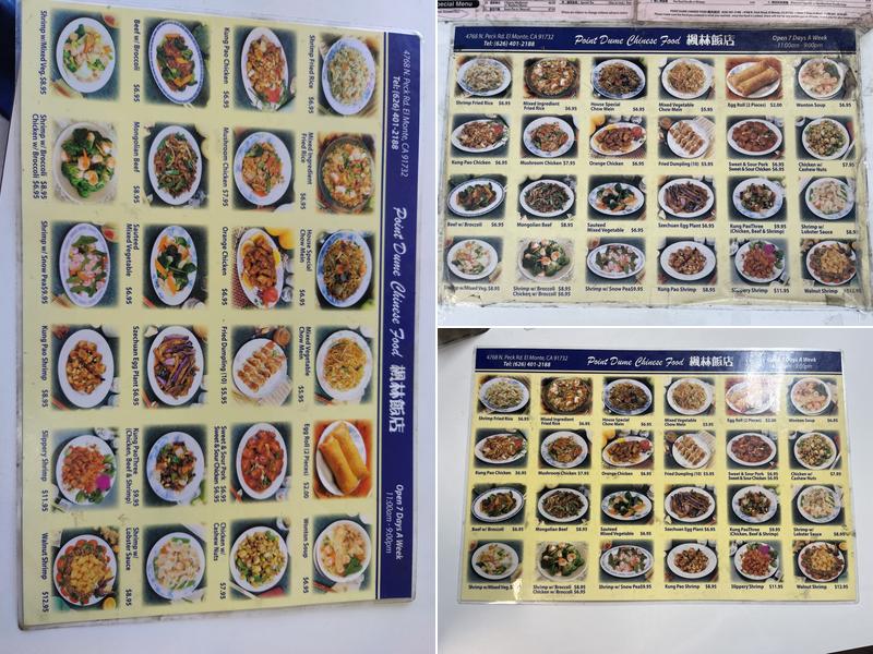 Point Dume Chinese Food Menu