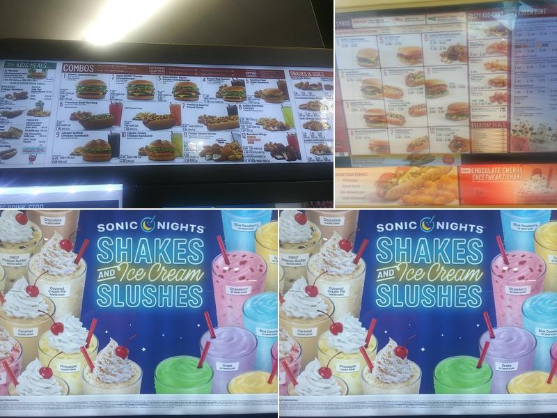 Sonic Drive-In Menu
