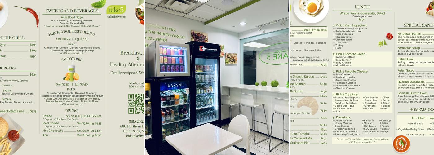 Café Take 5 Menu