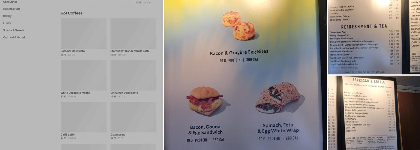 Starbucks Menu
