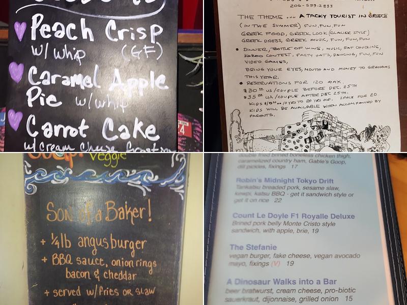 Graham’s Bar & Restaurant Menu