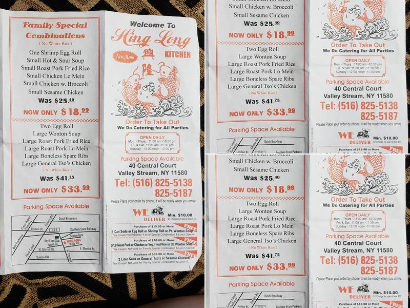 Hing Long Kitchen Menu