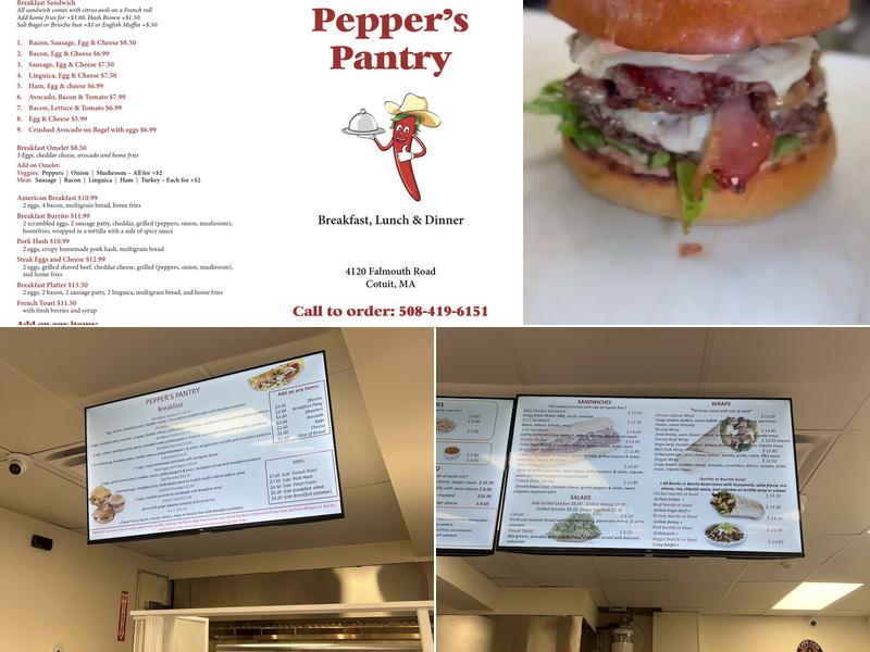 Pepper's Pantry Menu