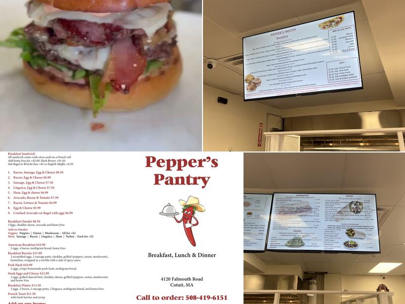 Pepper's Pantry Menu