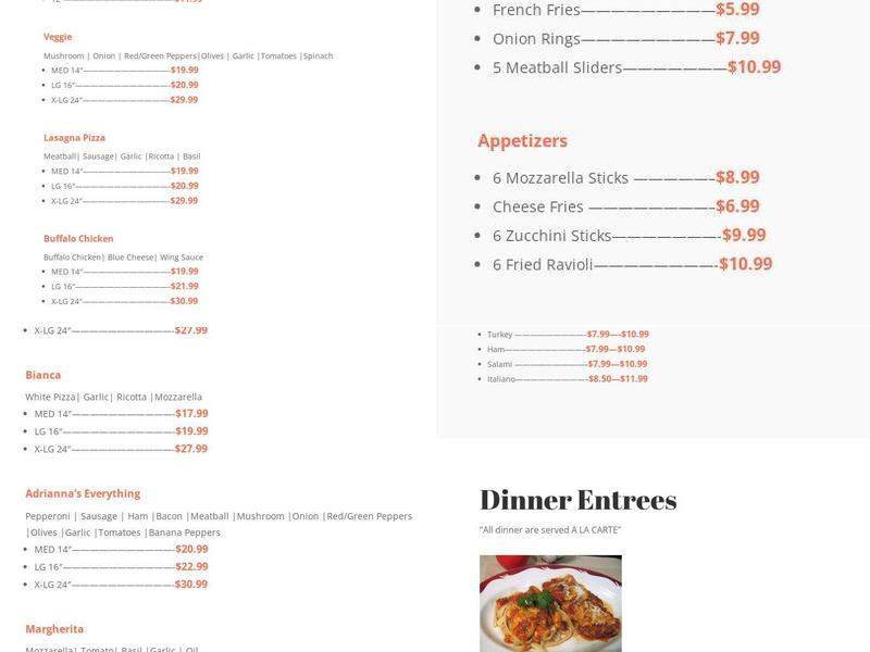 Lenny's Menu