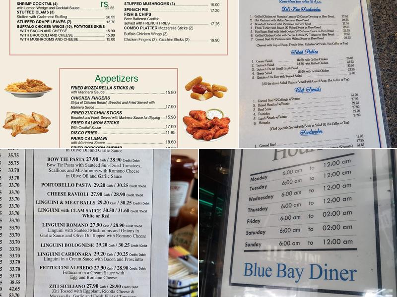 Blue Bay Diner Menu