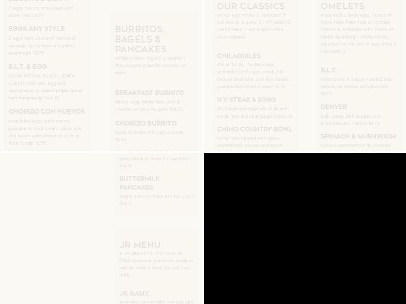 Riverside Grill & Bar Menu