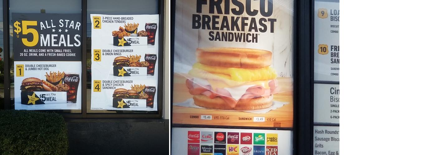 Hardee's Menu