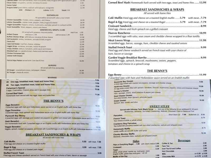 6A Cafe Menu