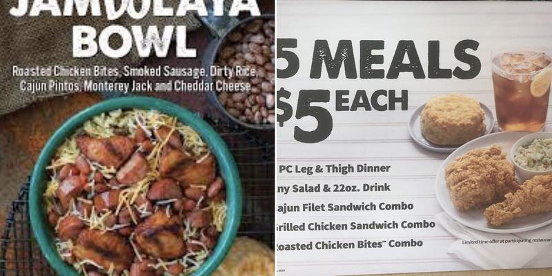 Bojangles Menu