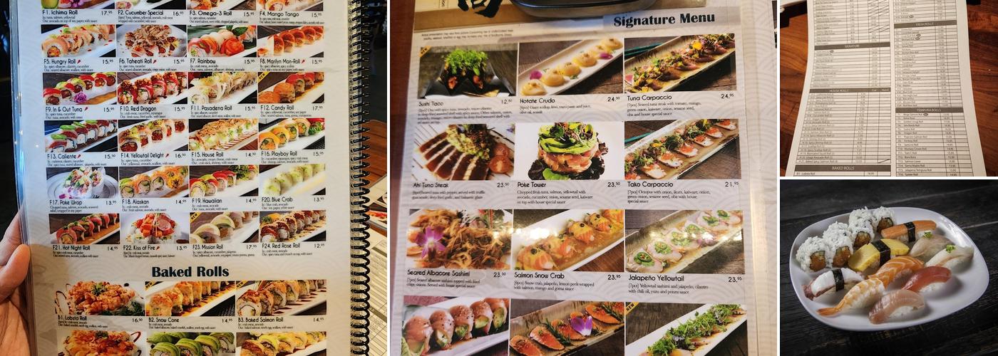 ICHIMA Menu