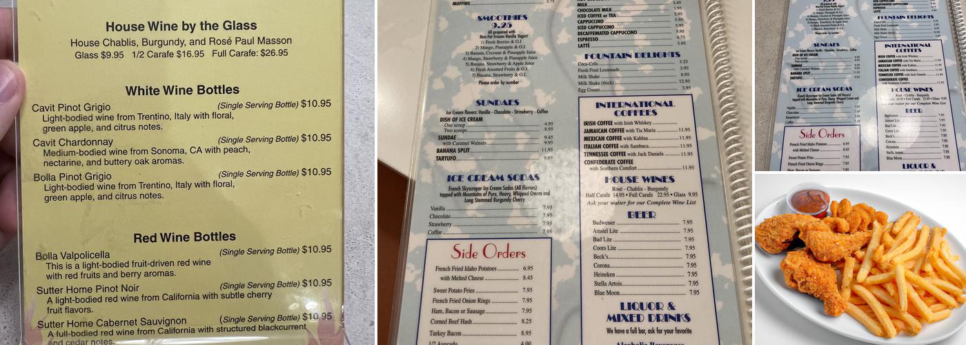 The Flame Diner Menu