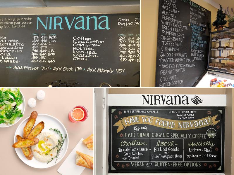 Nirvana Coffee Co Menu