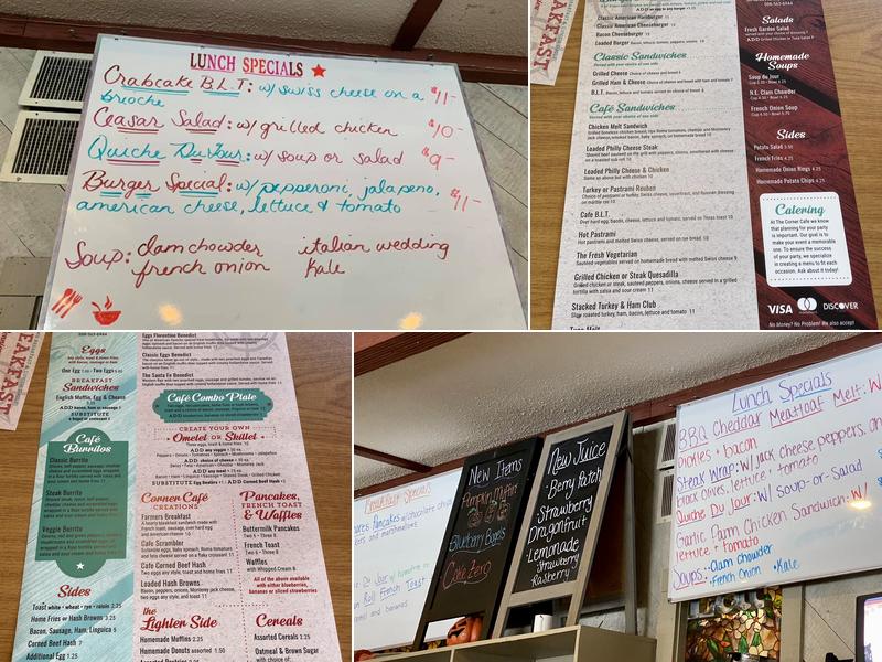 Corner Cafe Menu