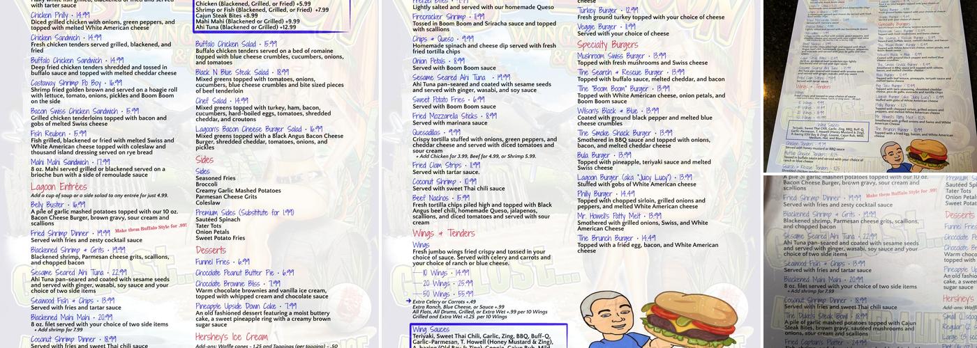 Lost Lagoon Wings and Grill Menu