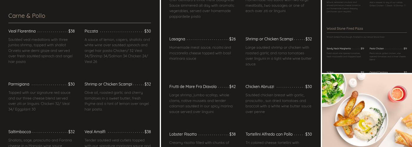 Amari Menu