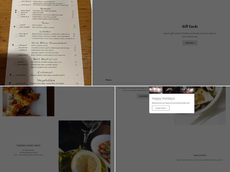 Ronin Sushi & Bar Menu