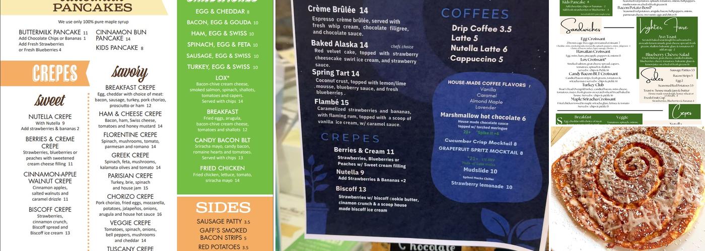 Cinnamon Tree Cafe Menu