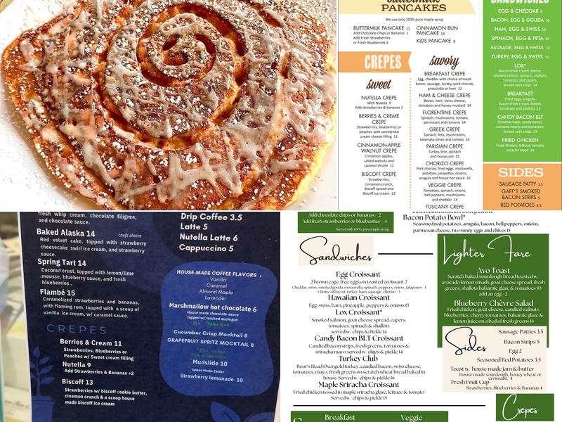 Cinnamon Tree Cafe Menu