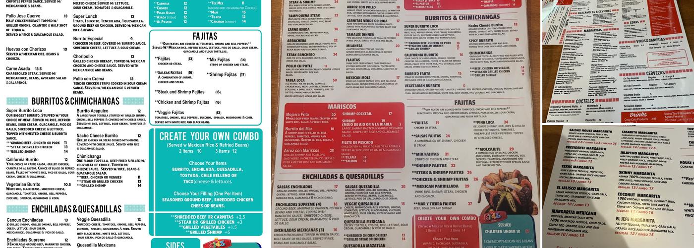 Salsas Cocina Port Orange Menu