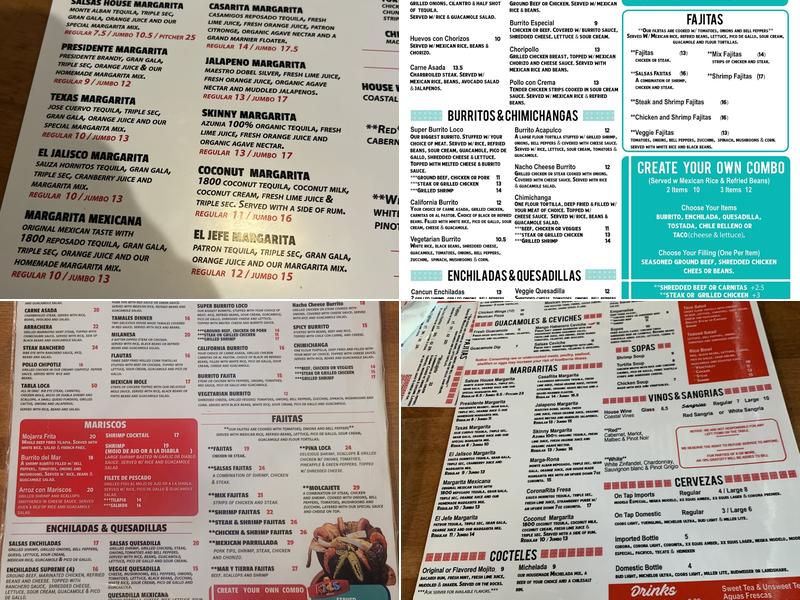 Salsas Cocina Port Orange Menu