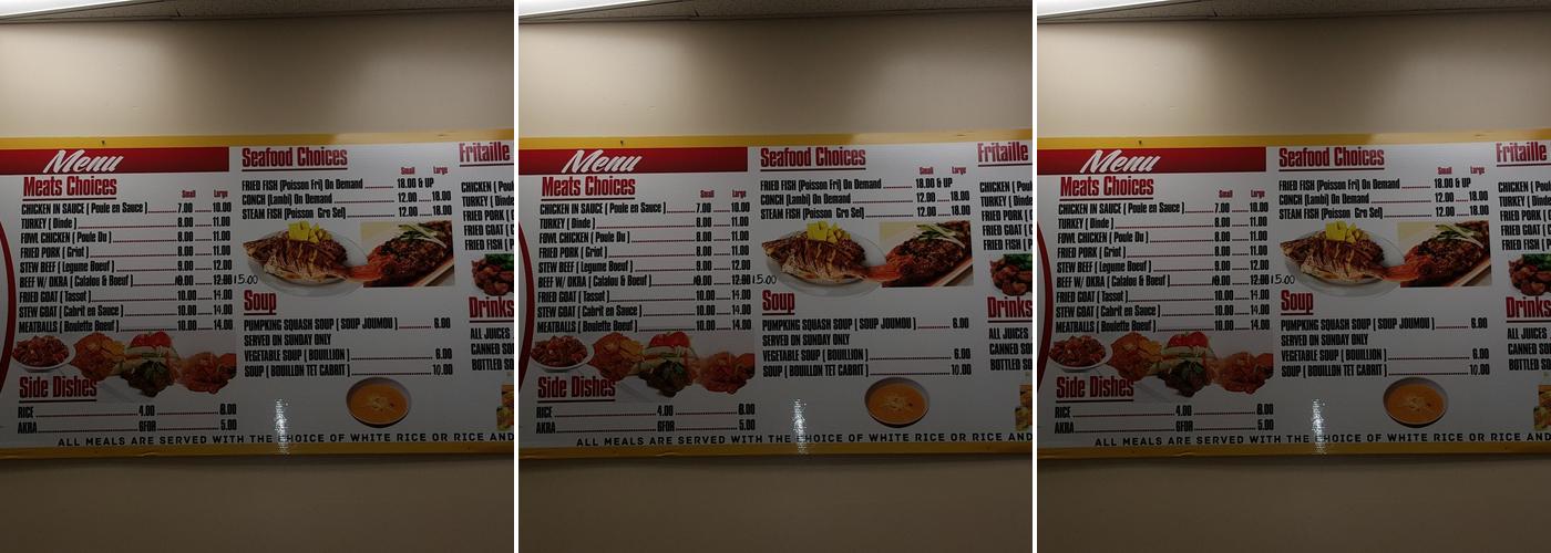 Le Spot Menu