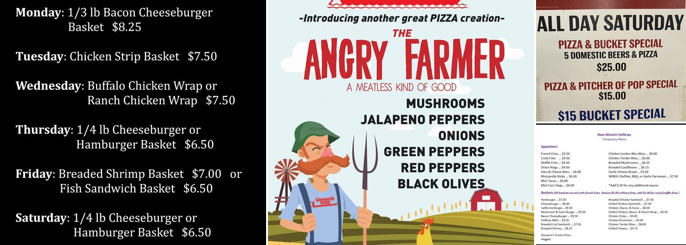 Hot Shots Bar & Grill, Inc. Menu