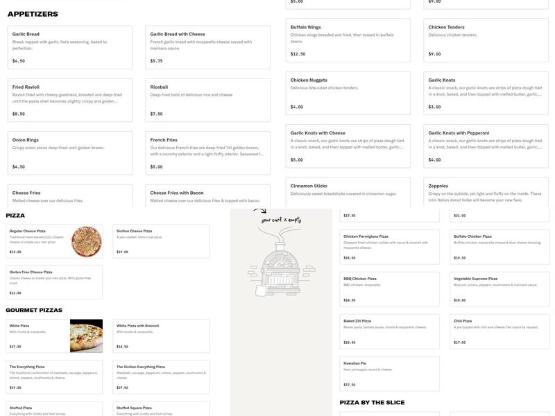 Pizza Express Menu
